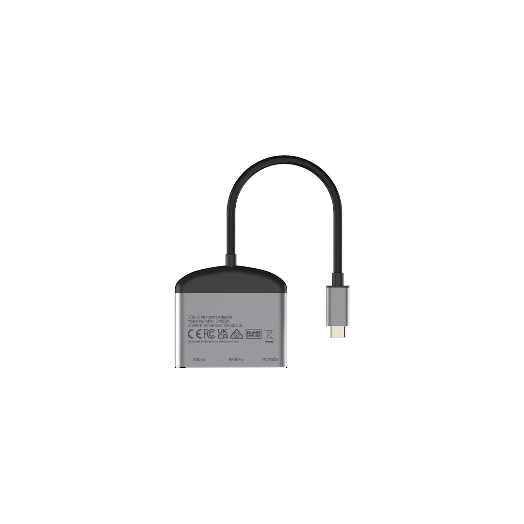 محول يونيتيك D1102A USB-C متعدد المنافذ محول يونيتيك D1102A USB-C متعدد المنافذ